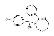 7-(4-chloro-phenyl)-2,4,5,7-tetrahydro-3H-[1,3]diazepino[2,1-a]isoindol-7-ol结构式