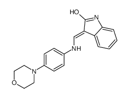 (3Z)-3-[(4-morpholin-4-ylanilino)methylidene]-1H-indol-2-one Structure