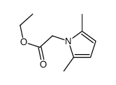 ethyl 2-(2,5-dimethylpyrrol-1-yl)acetate结构式