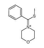 4-(methylsulfanyl-phenyl-methylene)-morpholinium结构式