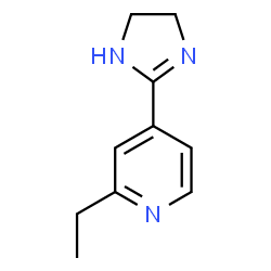 Pyridine,4-(4,5-dihydro-1H-imidazol-2-yl)-2-ethyl-结构式