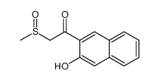 1-(3-hydroxynaphthalen-2-yl)-2-methylsulfinylethanone结构式