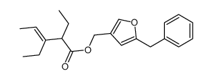 (5-benzylfuran-3-yl)methyl 2,3-diethylpent-3-enoate结构式