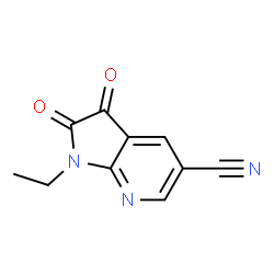 1H-Pyrrolo[2,3-b]pyridine-5-carbonitrile,1-ethyl-2,3-dihydro-2,3-dioxo-(9CI)结构式