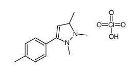 1,2,3-trimethyl-5-(4-methylphenyl)-1,3-dihydropyrazol-1-ium,perchlorate结构式