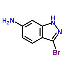 3-溴-6-氨基吲唑结构式