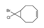 9-bromo-9-chlorobicyclo[6.1.0]non-4-ene结构式