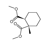 (+/-)-1-methyl-cyclohexane-1r,2t-dicarboxylic acid dimethyl ester结构式