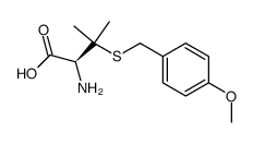 H-BETA,BETA-DIMETHYL-D-CYS(PMEOBZL)-OH结构式