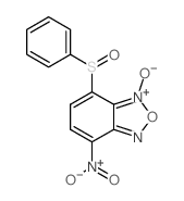 2-(benzenesulfinyl)-5-nitro-9-oxido-8-oxa-7-aza-9-azoniabicyclo[4.3.0]nona-2,4,6,9-tetraene Structure