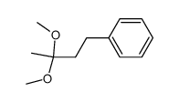 (3,3-dimethoxybutyl)benzene结构式
