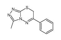 3-methyl-6-phenyl-7H-[1,2,4]triazolo[3,4-b][1,3,4]thiadiazine Structure