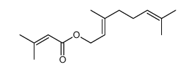 3,7-dimethyl-2,6-octadienyl 3-methylcrotonate Structure