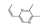 2,3-dimethyl-5-(Z-1-propenyl)-pyrazine结构式