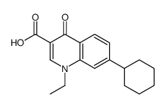 7-cyclohexyl-1-ethyl-4-oxoquinoline-3-carboxylic acid Structure