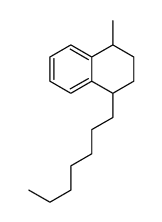 1-heptyl-1,2,3,4-tetrahydro-4-methylnaphthalene Structure