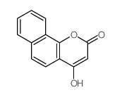 2H-Naphtho[1,2-b]pyran-2-one, 4-hydroxy-结构式