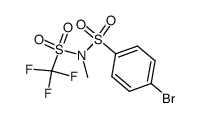 N-Methyl-N-trifluormethylsulfonyl-4-bromphenylsulfonimid Structure