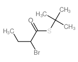 Butanethioic acid, 2-bromo-, S-(1,1-dimethylethyl) ester结构式