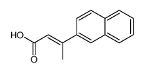 2-Butenoic acid, 3-(2-naphthalenyl)-, (2E)- structure