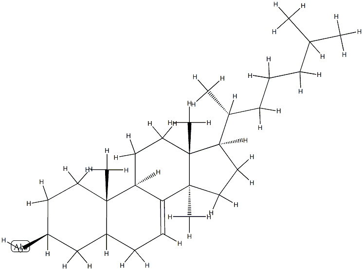 14-Methylcholest-7-en-3β-ol Structure