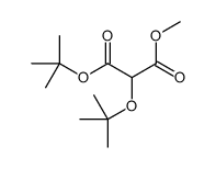 3-O-tert-butyl 1-O-methyl 2-[(2-methylpropan-2-yl)oxy]propanedioate Structure