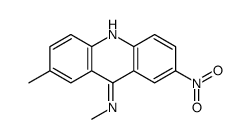 N,2-dimethyl-7-nitroacridin-9-amine结构式