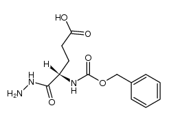 N-[(Benzyloxy)carbonyl]-L-glutamic acid 1-hydrazide Structure