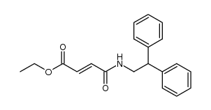 fumaric acid mono-2,2-diphenylethylamide monoethyl ester结构式