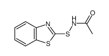 Acetamide, N-(2-benzothiazolylthio)- (9CI) Structure