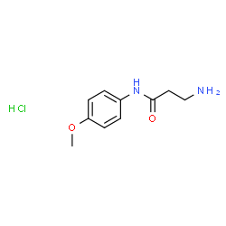 3-氨基-N-(4-甲氧基苯基)丙酰胺盐酸盐结构式