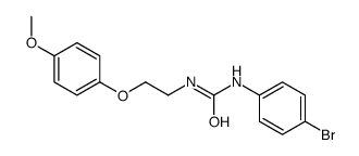 1-(4-bromophenyl)-3-[2-(4-methoxyphenoxy)ethyl]urea结构式