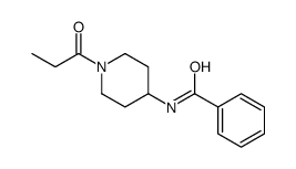Benzamide, N-[1-(1-oxopropyl)-4-piperidinyl]- (9CI)结构式