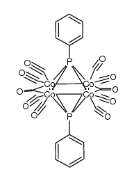 Co4(CO)10(μ4-PPh)2结构式