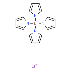 Lithium tetra-1H-pyrrol-1-ylborate(1-)结构式