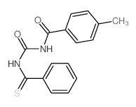 Benzamide,4-methyl-N-[[(phenylthioxomethyl)amino]carbonyl]- Structure