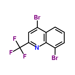 4,8-Dibromo-2-(trifluoromethyl)quinoline Structure