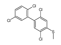 2,5,2',5'-tetrachloro-4-methylthiobiphenyl structure