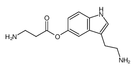 O-(ω-Aminopropionyl)-serotonin结构式