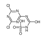 (4,6-dichloro-1,3,5-triazin-2-yl)carbamoylsulfamic acid Structure