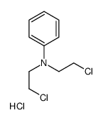N,N-bis(2-chloroethyl)aniline,hydrochloride Structure