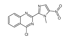4-chloro-2-(1-methyl-5-nitroimidazol-2-yl)quinazoline结构式