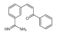 3-(3-oxo-3-phenylprop-1-enyl)benzenecarboximidamide Structure