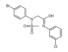 2-(4-bromo-N-methylsulfonylanilino)-N-(3-chlorophenyl)acetamide Structure