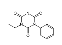 1-ethyl-3-methyl-5-phenyl-1,3,5-triazinane-2,4,6-trione Structure