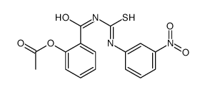 [2-[(3-nitrophenyl)carbamothioylcarbamoyl]phenyl] acetate结构式