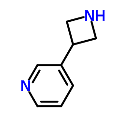 3-(氮杂啶-3-基)吡啶结构式