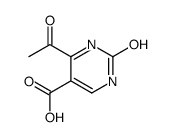 4-Acetyl-2-hydroxypyrimidine-5-carboxylic acid Structure