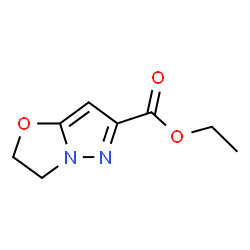 Ethyl 2,3-dihydropyrazolo[5,1-b][1,3]oxazole-6-carboxylate结构式