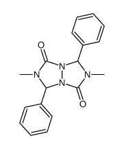 2,6-dimethyl-3,7-diphenyl-tetrahydro-[1,2,4]triazolo[1,2-a][1,2,4]triazole-1,5-dione结构式